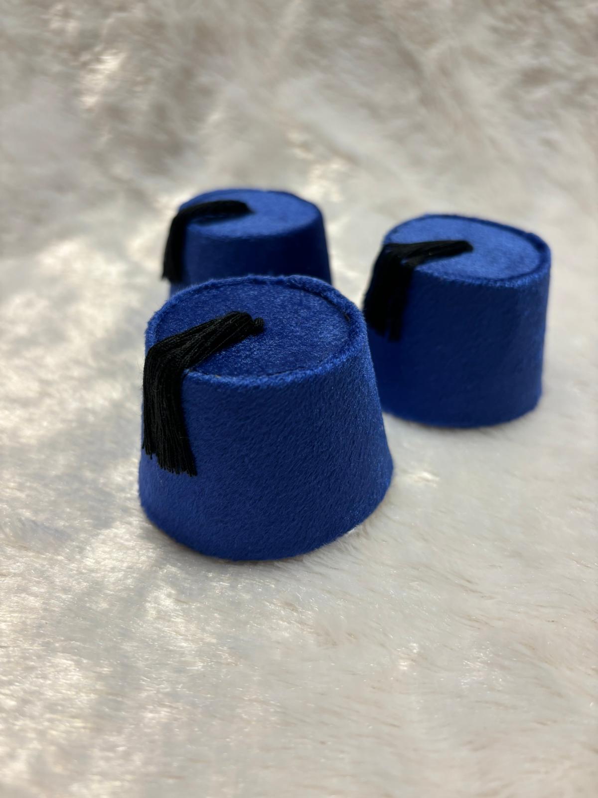Mini Hoedje Paars/ Blauw