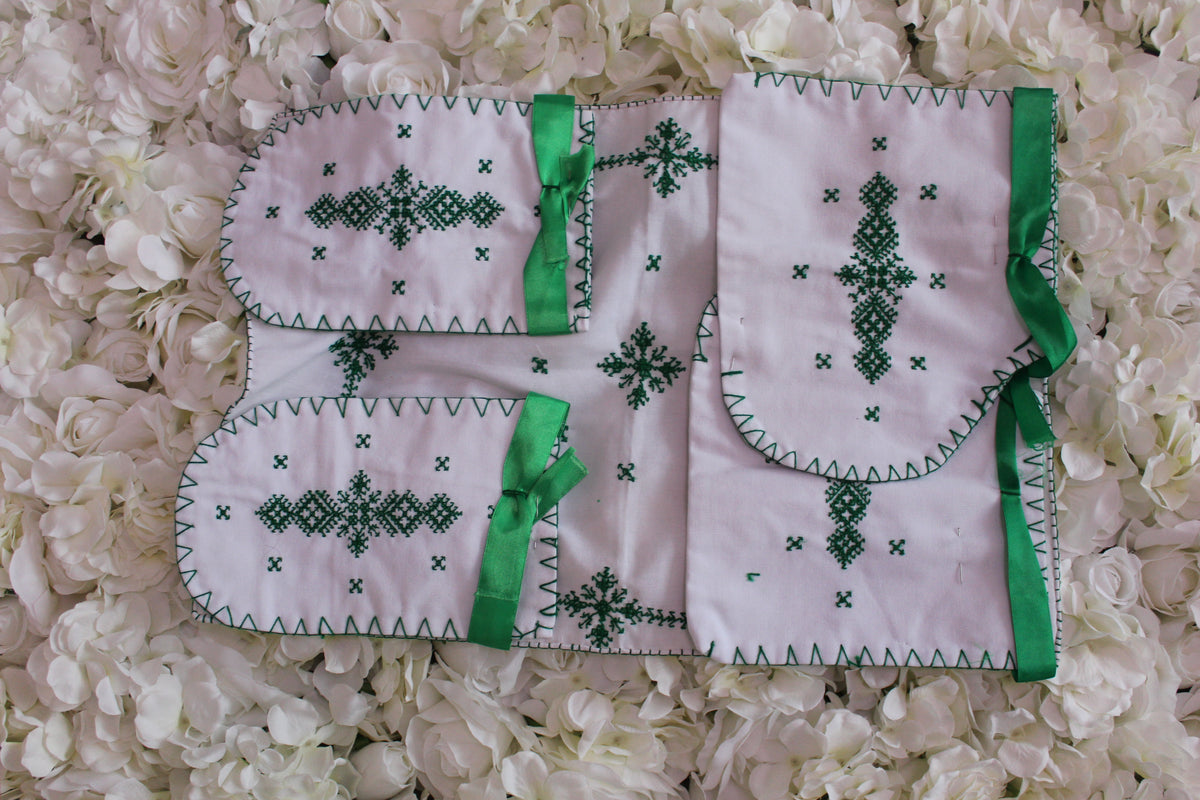 Groen/Witte traditioneel Henna set